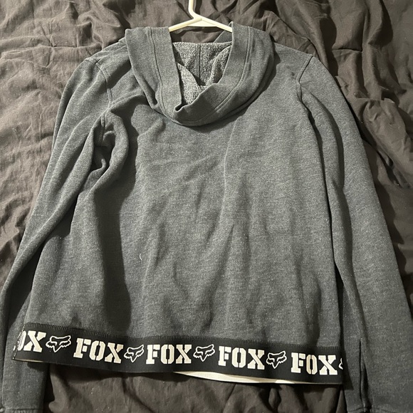 Dark grey Fox brand sweatshirt with hood - Picture 3 of 3
